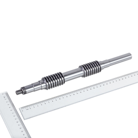 Alloy steel CNC numerical control machining sliding worm shaft